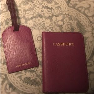 Vera Bradley passport holder & luggage tag